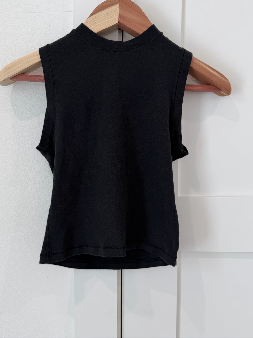 Sleeveless Black Ribbed Tank Top - Classic Women's Top